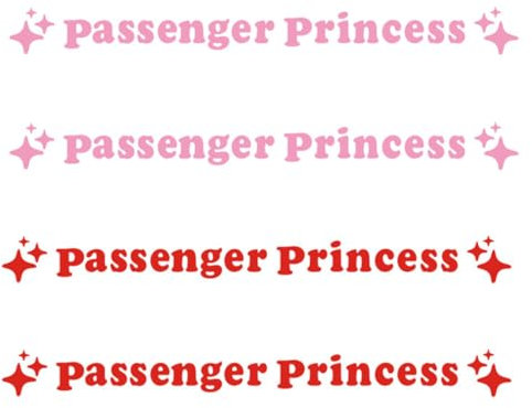 ZOKJSW New Star Princess Car Mirror Sticker Decal Rear Vehicle Vinyl Decor Interior Accessoires Auto G6H8 Passenger Mi