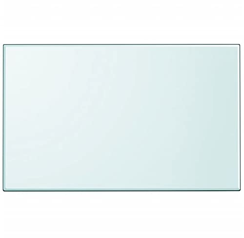 Mengtu Tablero de mesa de repuesto para mesa de comedor, mesa de café, mesa de jardín, de cristal templado, rectangular, 1000 x 620 mm, muebles de jardín