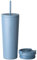 VINSUN Mug Isotherme avec Paille et Couvercle 720ml - Acier Inoxydable, Anti-Fuite, Double Paroi, Boissons Chaudes et Froides - Tasse Isotherme pour Voyage, Voiture, Uni