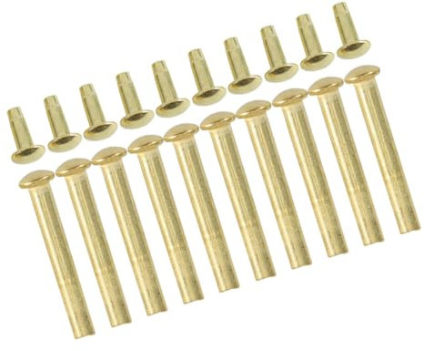 GREENADSCAPE 10sätze Faltbarer Fächer Schaft Reparaturset Handventilator Zubehör Mit Nieten Und Muttern Leicht Und Tragbar Für DIY-Fan-reparaturen Passend Für Klappfächer