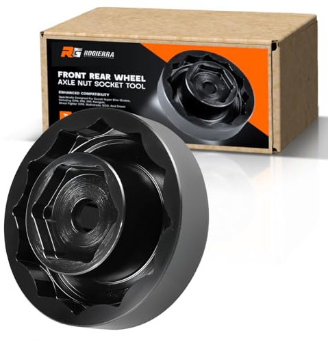 Rogierra Radmutter-Stecknuss für Ducati, Vorder- und Hinterradachsmutter Stecknuss Werkzeug für Ducati Motorrad Panigale V4, Street Fighter 1098, Monster 1200 (30 mm + 55 mm)