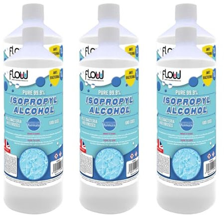 Flow Isopropyl Alcohol IPA | Lab Grade 99.9% Alcohol | Disinfectant Household Cleaning Alcohol (1 Litre)