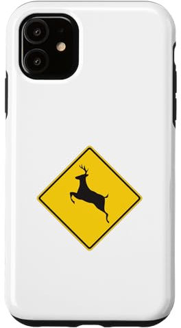iPhone 11 Deer Crossing Sign Case