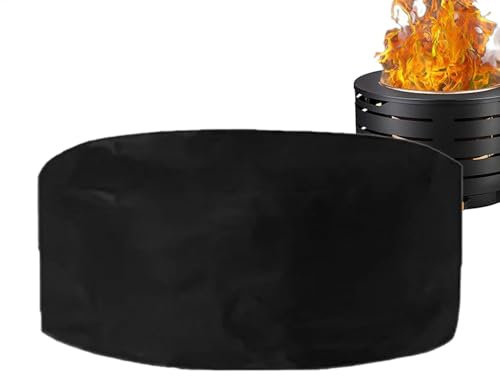 Housse robuste | Housse de foyer Oxford | Brasero rond | Brasero de terrasse | Protection de cheminée d'extérieur | Housse de foyer d'extérieur | Housse de foyer de camping pique-nique pour camping en