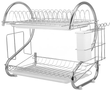 OFFSCH Escurreplatos Estante De Almacenamiento De Cocina Organizador De Cubiertos