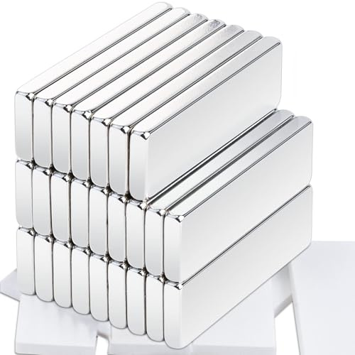 25 Stück 30x10x3mm Neodym Magnete Extra Stark, Magnete Stark Klein Rechteckig Magnet Mini Magneten für Magnettafel Whiteboard Kühlschrank Tafelmagnete Fotos Magneten