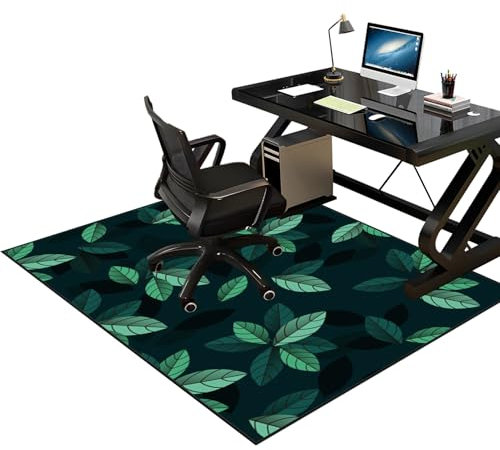 Tappeto per Sedia Ufficio Gaming, Tappetino Protettivo, 80 x 100 cm Tappetino Salvapavimento Antiscivolo, Tappeto Gaming pavimento, Tappetino Pavimenti per Parquet, Tappetini per Sedie da Ufficio