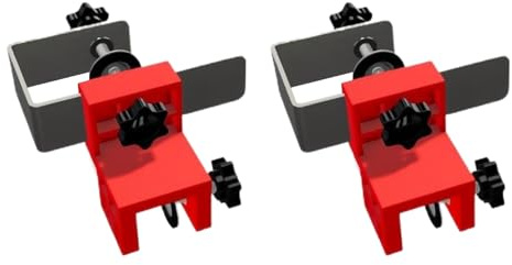Schubladenklemmen – 2 x Schubladen-Befestigungsklemmen, verstellbare Bohrlochführung, Holzbearbeitungswerkzeuge, Lochbohrvorrichtung für Tische, Schreibtische, Schubladen