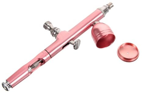 Gadpiparty Rose Gold Cake Airbrush Kit Compressor, Manual Coloring Airbrush Tube for Cake Decoration and Pastry Spray, Suitable for Cupcake and Dessert Coloring