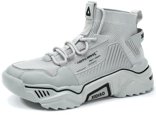 FUSHITON Baskets Montantes Tendance pour Hommes, Chaussures de Sport, de Course, de Fitness, d'entraînement Confortables