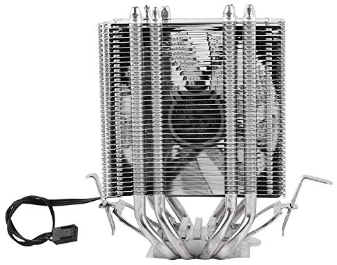KIMISS Dissipateur Thermique de Radiateur pour Processeur LGA 1366 1155 775, Haute Performance, 4 Caloducs, Ventilateur CPU, électronique à Haute efficacité