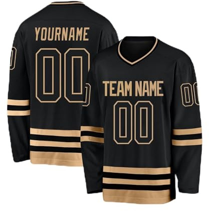 Maillots de Hockey personnalisés, Maillots de Hockey Vierges pouvant être personnalisés avec l'équipe/numéro/nom Personnel, Maillots de Hockey pour Hommes, Femmes, Adolescents et Enfants (Style 3)