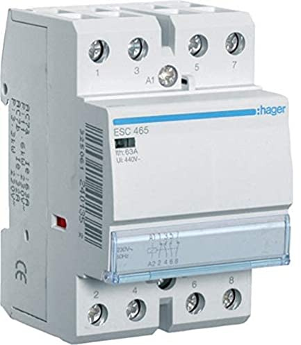 Hager esc465 Contactor 63 A 2 Na + 2NC 230 V