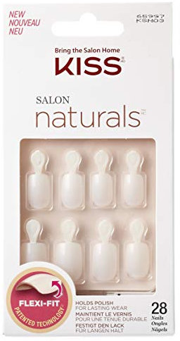 Salon Naturals – 28 Ongles Artificiels blancs ksn03 C