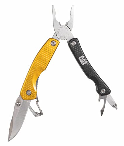 Cat 8-in-1 Multi-Zange, schwarzer und gelber Griff, Multifunktionswerkzeug – 980028
