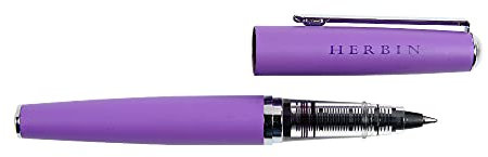Jacques Herbin 21677T - Un stylo roller en métal à cartouche, Violette