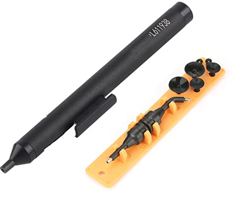 Akozon Vacuum Suction Pen L611938 Manual Soldering Sucking Pickup Tool Kit Suction Pen Holder for IC SMD with Suckers