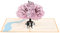 Vicloon 3D Karte, Grußkarten mit Umschlag und Rosa Kirschblüte, Valentinstag Karte, Hochzeitseinladung, für Geburtstags, Hochzeitstag, Graduierung, Valentinstag, Geschenke zur Hochzeit