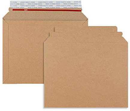 A5/C5 || 180x235mm || AKAR Manilla Capacity Book Mailers Cardboard mailers Letter Envelopes A5 Cardboard envelopes for Postals Mailers for Royal Mail Large Letter Posting Card Envelopes (Pack of 10)