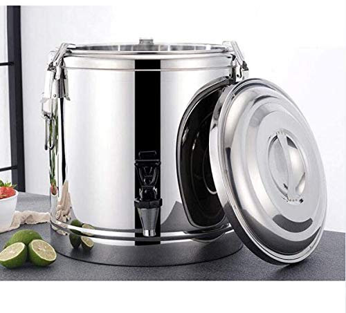 YYSDH Las Bebidas Calientes Y Fabricante De Vino Caliente Acero Inoxidable 10L-40L Dispensador De Agua Caliente con Aislamiento Termo para El Té De Té Bebe Balde De Acero Inoxidable,40L
