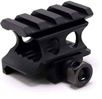 TRIROCK 0.83 Saddle Height Super Slim 4 Slots Picatinny Riser Mount Adapter Metal Compact with 21mm Rail Base
