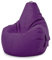 Green Bean Sitzsack mit Rückenlehne 80x70x90cm - Gaming Chair mit 230L Füllung Kuschelig Weich Waschbar - Bean Bag Bodenkissen Lounge Chair Sitzhocker Relax-Sessel Gamer Gamingstuhl Lila