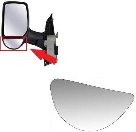 Spiegelglas Spiegel Glas Unterteil Rechts Beifahrerseite Seitenspiegel Aussenspiegel Kompatibel Mit Ford Transit 2000-2013