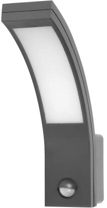 Adviti Piryt Modern Aussenlampe mit Bewegungsmelder 66 x 188x 250 mm 800lm 4000K IP54 (Grau)