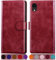 SUANPOT for iPhone XR 6.1 Inch case with [Credit Card Holder][RFID Blocking],PU Leather Flip Book Protective Cover Women Men for apple XR Phone case Red