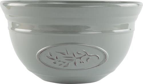 Muddy Hands 30cm Bowl Plant Pot Indoor Home Outdoor Garden Round Plastic Herb Flower Planter Water Feature (Grey)