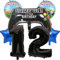 Große Gamer Luftballon Set YUTOU 32 Zahl 12 Zahlen-Ballon Schwarz, 12. Geburtstag Deko für Junge, Birthday Gamepad Folienluftballon, Gamer Ballons für Kinder Videospiel Thema Party Zubehör (Num-12)