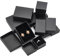 ZDNT 12 Stück Schmuckschatulle Geschenkschachtel Karton Schmuck Box Geschenkbox Schmuck Geschenkboxen Schwarz Schmuck Geschenkboxen Karton mit Deckel für Ring Halskette Anhänger Armband Collier