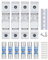 Solar PV Sicherungshalter 1-polig DC1000V 10 x 38 mm DIN-Schienenmontage,10A Sicherung photovoltaik (4pcs Sicherungshalter and 6pcs Sicherung)