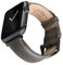 Archer Watch Straps - Top Grain Leather Straps for Apple Watch (Pewter Gray/Matched Thread, Matte Gray Hardware, 40/41/42mm)