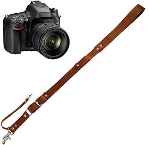 Bexdug Courroie d'appareil Photo en Cuir,Sangle d'appareil Photo Professionnelle réglable - Sangles Extra Longues en Cuir pour photographes, Sangle d'appareil Photo Robuste pour Homme