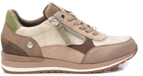 REFRESH - Zapatilla Mujer Beige - Calzado Cómodo y Versátil - Moda Casual - Modelo 17140103 (Talla 38)