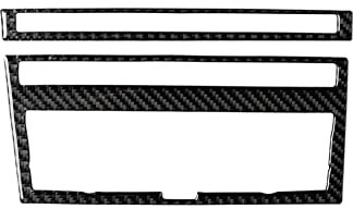 JORAsa Karbonfaser-Innenverkleidungsrahmen-Abdeckung, kompatibel mit Audi A6 C5 C6 2005–2011 (Armaturenbrett-Instrument, Media-Bedienfeld, Rahmen A), L