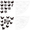 CRASPIRE 2 plantillas de Manga de Mariposa, Plantillas de Acrílico para Teñir Corbatas, Plantilla de Camisa Blanqueada, Pintura de Animales, Ventilador Reutilizable, Bricolaje para Álbumes de Recortes