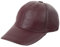 Zessano Echtleder Baseballkappe für Herren und Damen - 100% Schafsleder Unisex Baseball Cap - Verstellbar, Einfarbig, Einheitsgröße, Sonnenmütze (Burgunderfarben)