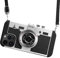 UnnFiko Emily in Paris Phone Case for iPhone 15 Plus, Cute Camera Design, 3D Vintage Camera Cover Phone Case with Long Lanyard Compatible with iPhone 15 Plus (Black)