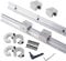 GooEquip Linearführung SBR12 300mm 2 x Linearschienen und 4 x Lagerblöcke mit SBR12 Schienenstopper, Linearschienenlänge 300 mm Linearschienen für 3D Drucker CNC Teile