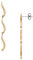 Skagen Damen-Hängeohrringe Essential Waves lang Edelstahl goldfarben, SKJ1784710