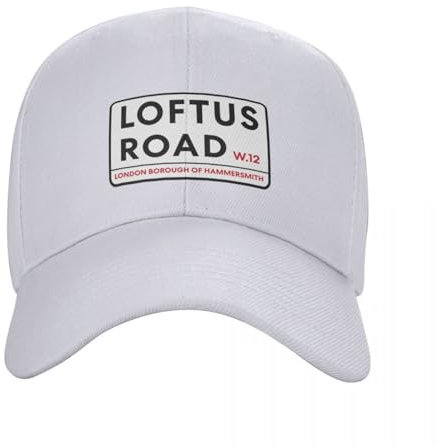 ENWIND Baseballmütze Loftus Road Queens Park Rangers Road Sign Baseballmütze Sommerhüte Westernhüte Damenkappe Herren Bedruckte Mode Hut