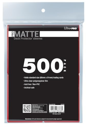 Ultra PRO - Custodia protettiva per carte standard PRO-Matte da 500 carati, protegge e conserva carte da collezione, carte sportive, MTG, carte D&D, dimensioni per adattarsi a carte di dimensioni