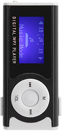 Baladeur Mp3 Enfant,Lampe de Poche MP3 de Sport Portable Mini BackClip LCD Mini Sn Lecteur Multimédia de Musique, Accessoires de Lecteur MP3 et MP4 Audition et écouteurs (Black)
