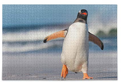 IGHSNZUH 500-Teiliges Puzzle, Süßes Tier-Pinguin-Puzzle, Lustiges Spielzeug-Familienspiel Für Pädagogisches, Intellektuelles Dekomprimieren/Mehrfarbig/1000 Stück