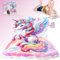 2 in 1 Einhorn Puzzle, 70x80 cm - Bodenpuzzle ab 3-9 Jahren