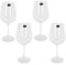 Calledelregalo Copas de vino de cristal de Bohemia/Copas de cristal de Bohemia / 450 ml. / 4 copas de vino (4) / Regalos originales