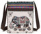 Qiwenr Elefanten-Umhängetasche, Umhängetasche, Elefanten-Kuriertasche, Elefanten Schultertasche, Bestickte Umhängetasche, Umhängetasche aus Besticktem Canvas, Modische Canvas-Tasche, Canvas Tasche
