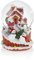 Celebright Christmas Musical Snow Globe - Plays 8 Songs Including Jingle Bells & Lights Up With Changing LED Colours - Large 14cm (Gingerbread House)